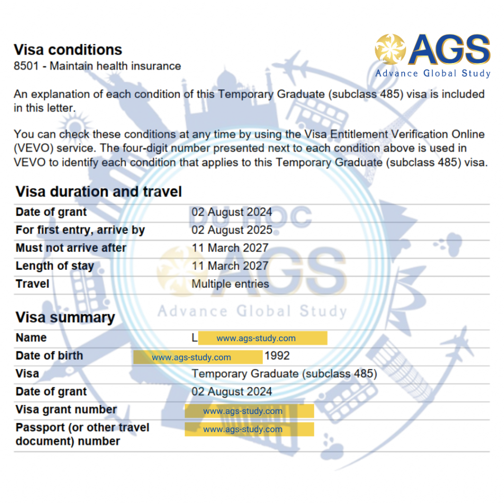 Visa 485