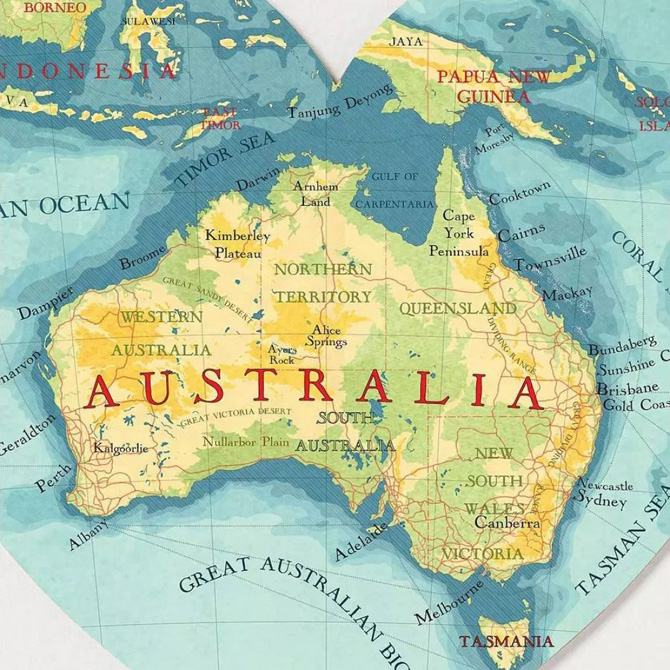 Bản đồ dân số Úc